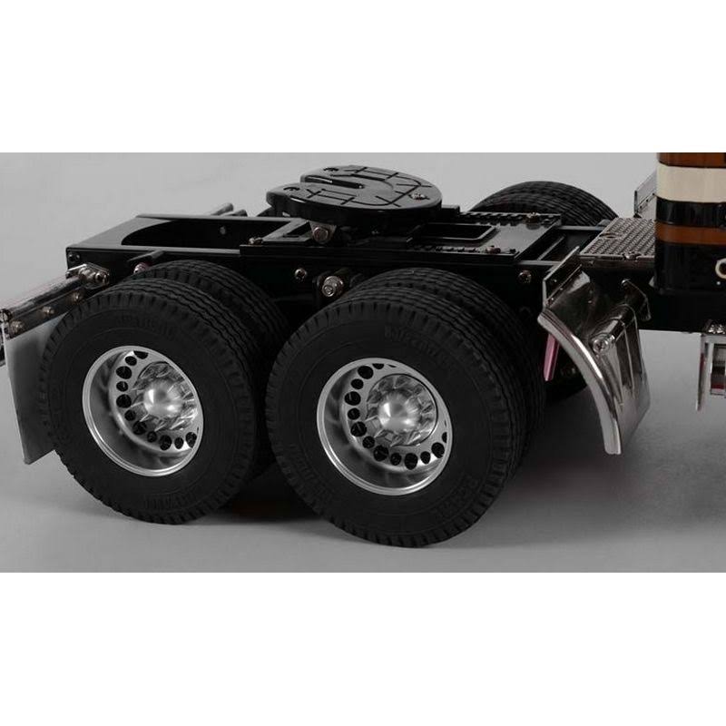 Semi Truck Rear Wheel with Spiked Caps P8996