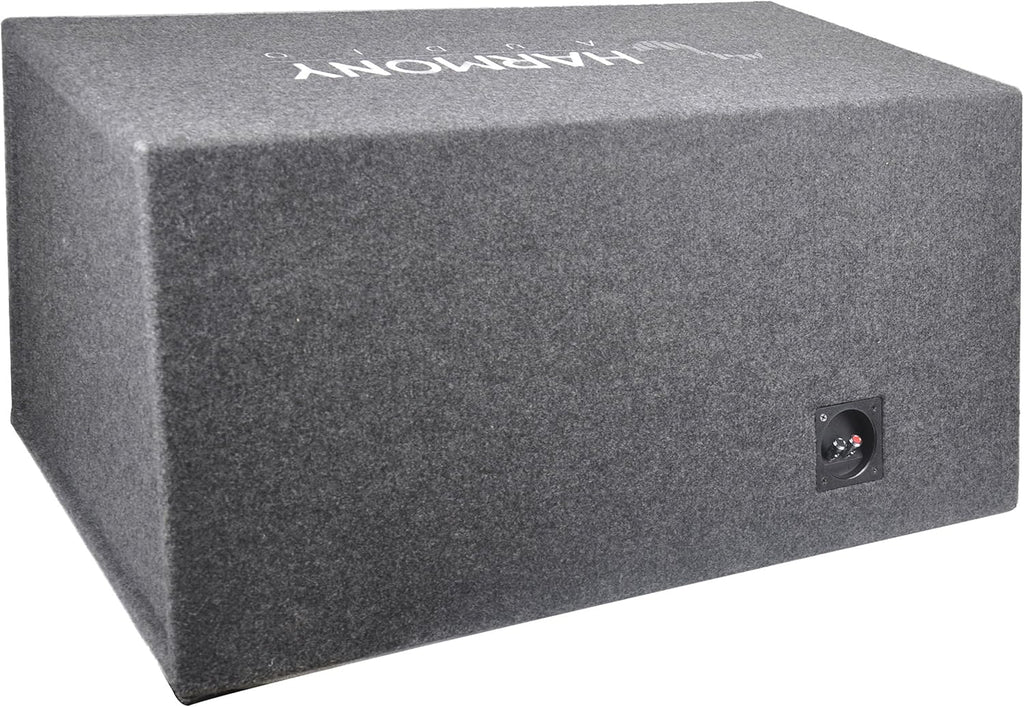 Car Rhythm Loaded Dual 12 Vented 1200W Sub Box Enclosure F887