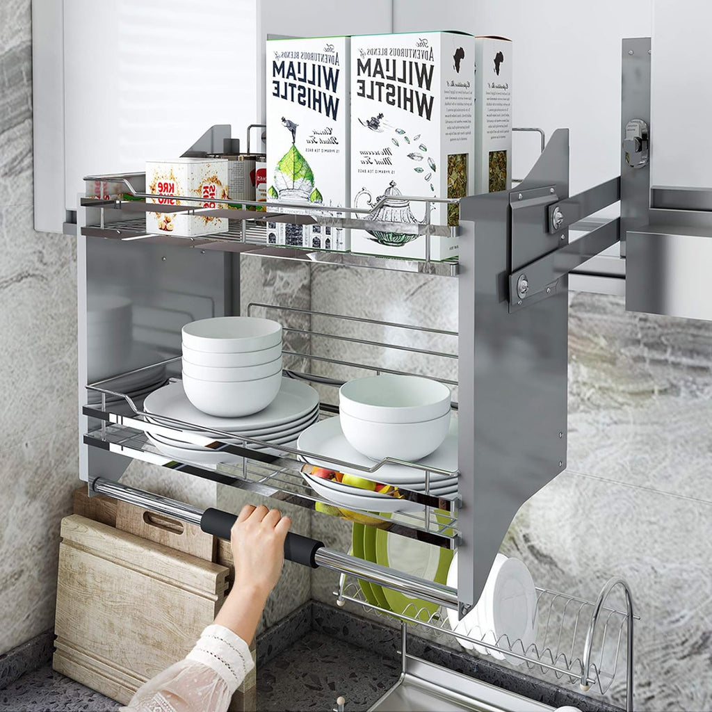 Pull-Down Cabinet Organizer 2 Tier C657426