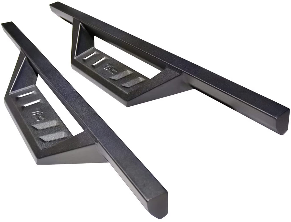 Black Off-Road Running Boards Side Steps Nerf Bars Rock Slider (2pcs) E97334