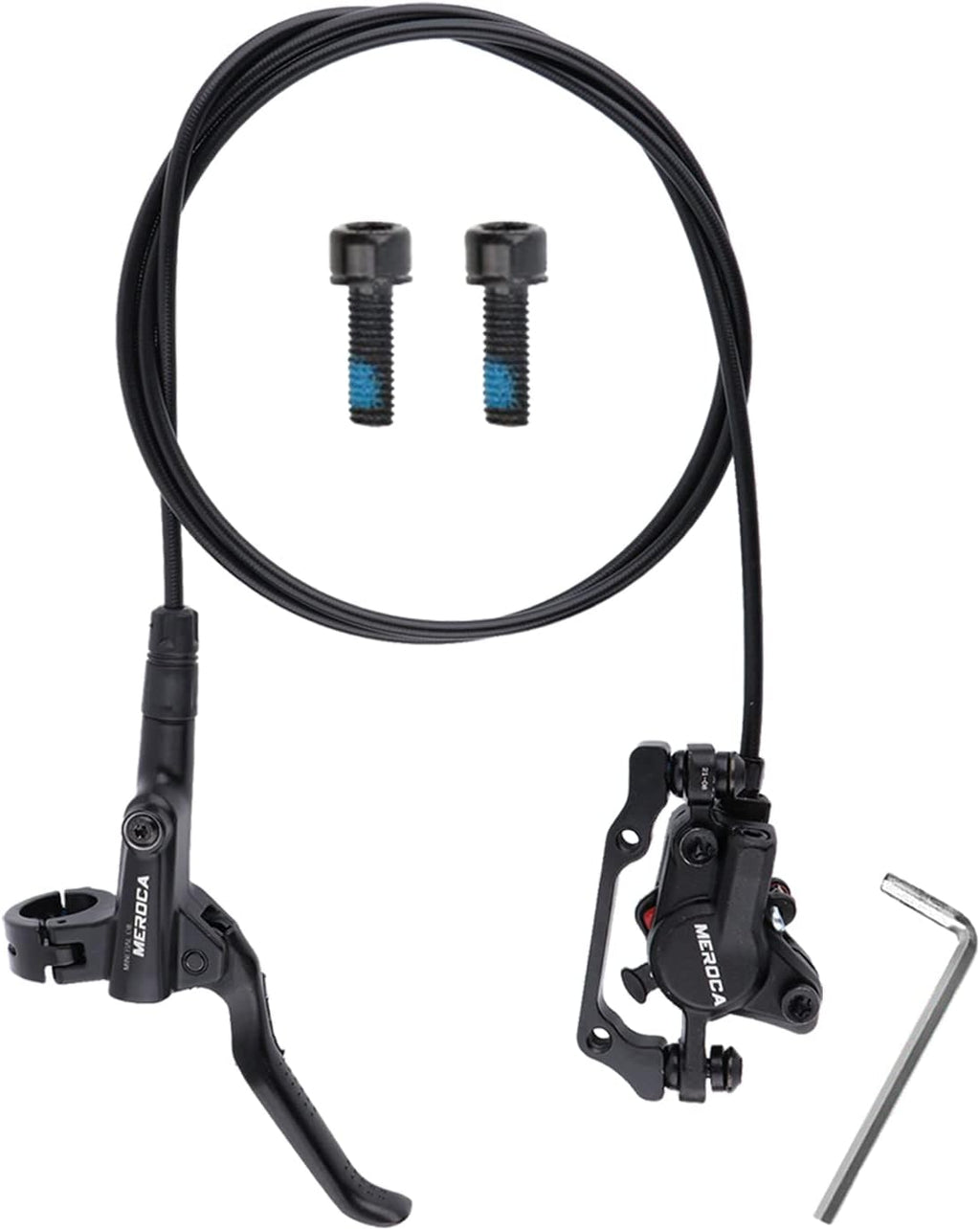 MTB Hydraulic Disc Brake Set with 160mm Rotors, Aluminum Alloy, Pack of 2 M954060