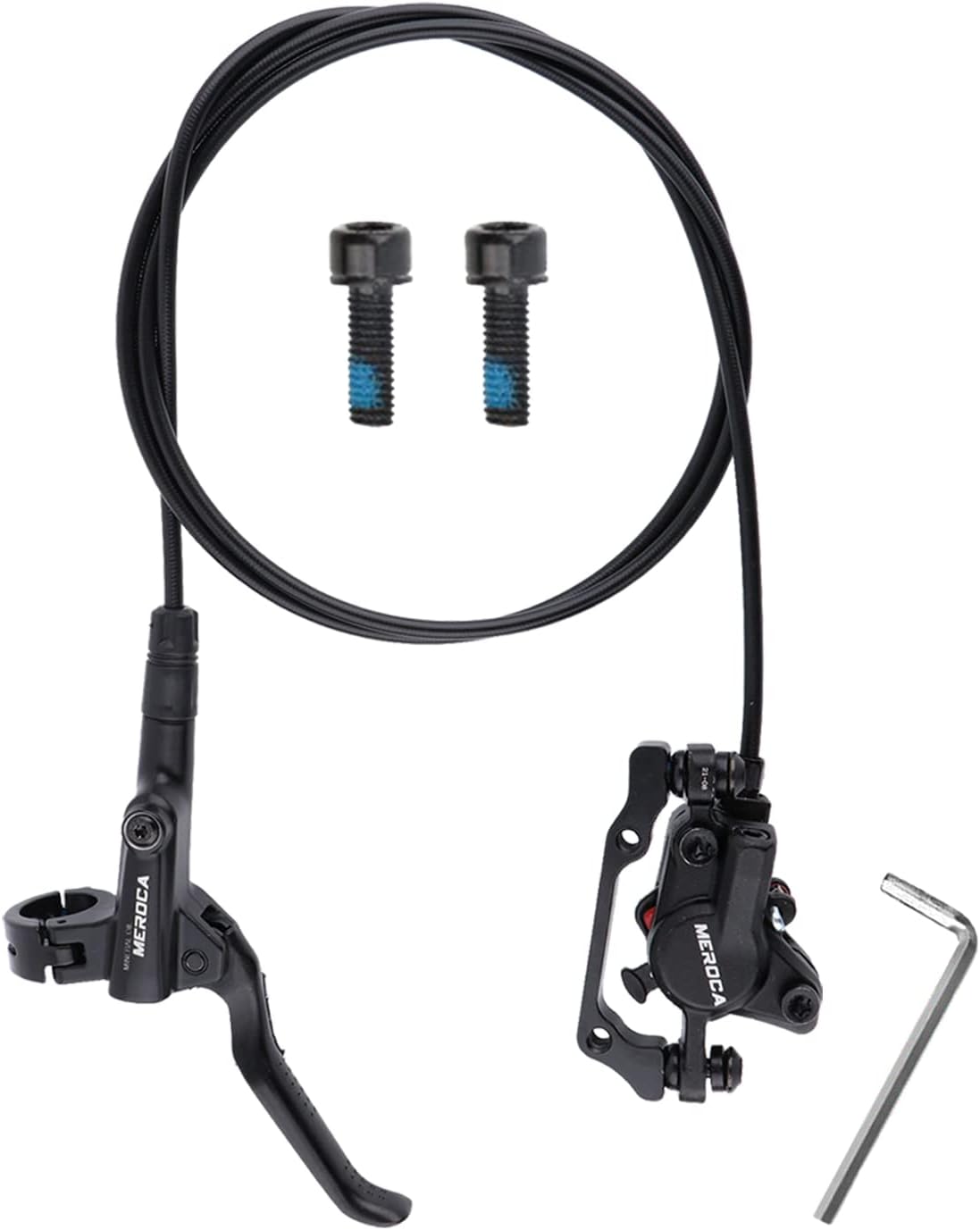 MTB Hydraulic Disc Brake Set with 160mm Rotors, Aluminum Alloy, Pack of 2 M954060