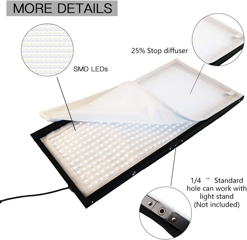 Flexible LED Light Panel 30x60cm 5000K U7227