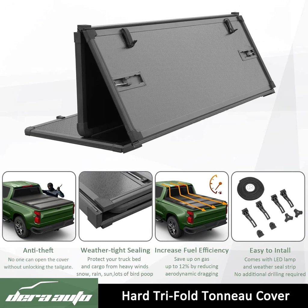 Hard Tri-Fold Truck Bed Tonneau Cover C7024