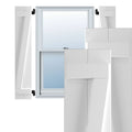 White PVC Board and Batten Shutters with Z-Bar, Per Pair J4145