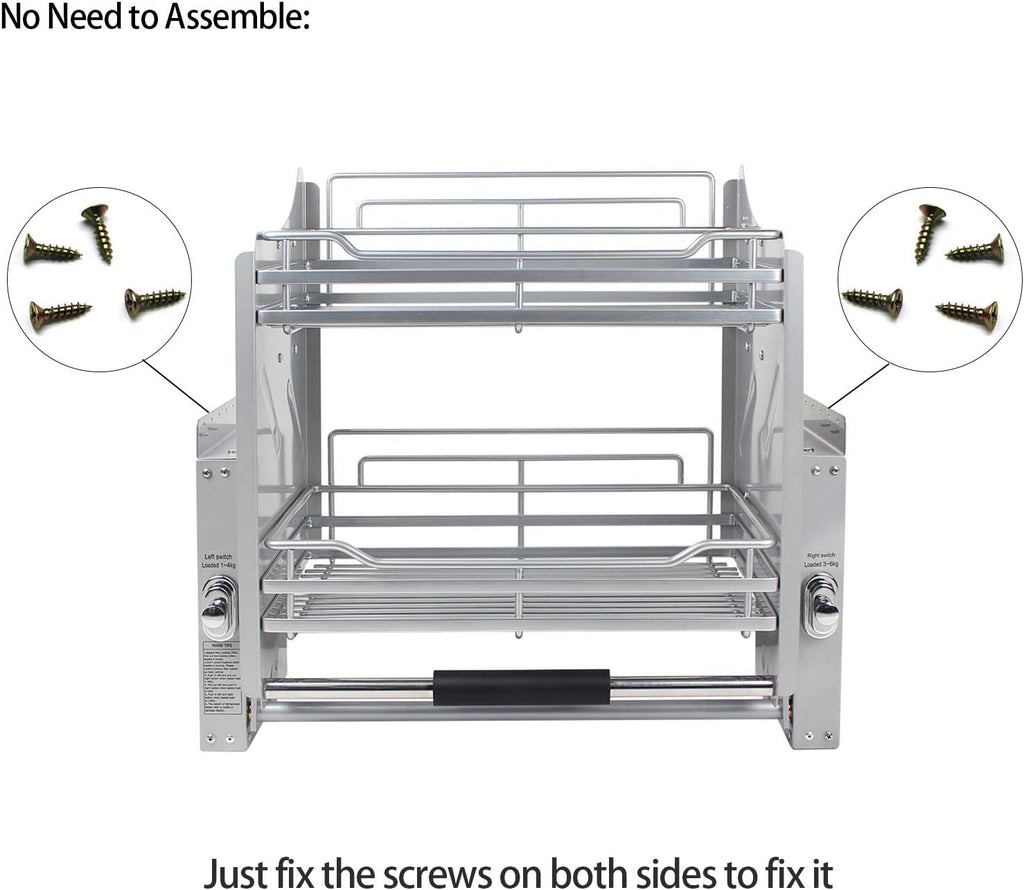 Pull-Down Cabinet Organizer 2 Tier C657426