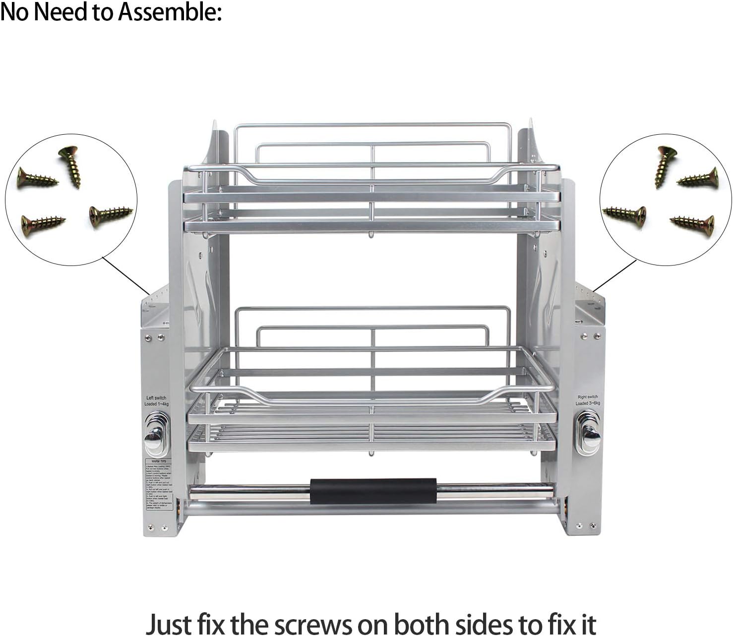 Pull-Down Cabinet Organizer 2 Tier C657426