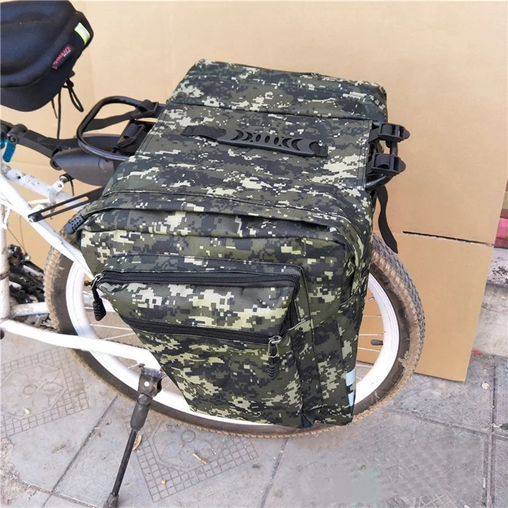 Rear Seat Bag Cycling Bike Rack Double Pannier Bag V2011