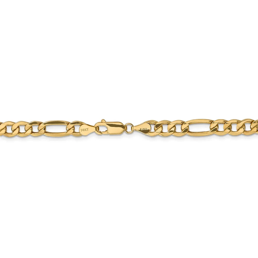 14kt Yellow Gold 20 inch Figaro Chain with Lobster Clasp A18566