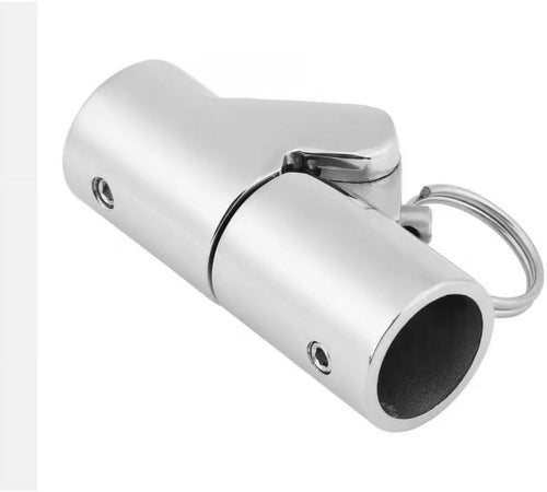1" 316SS Marine Grade Boat Pipe Connector Handrail Fitting Folding Swivel Coupling Tube Joint H285879