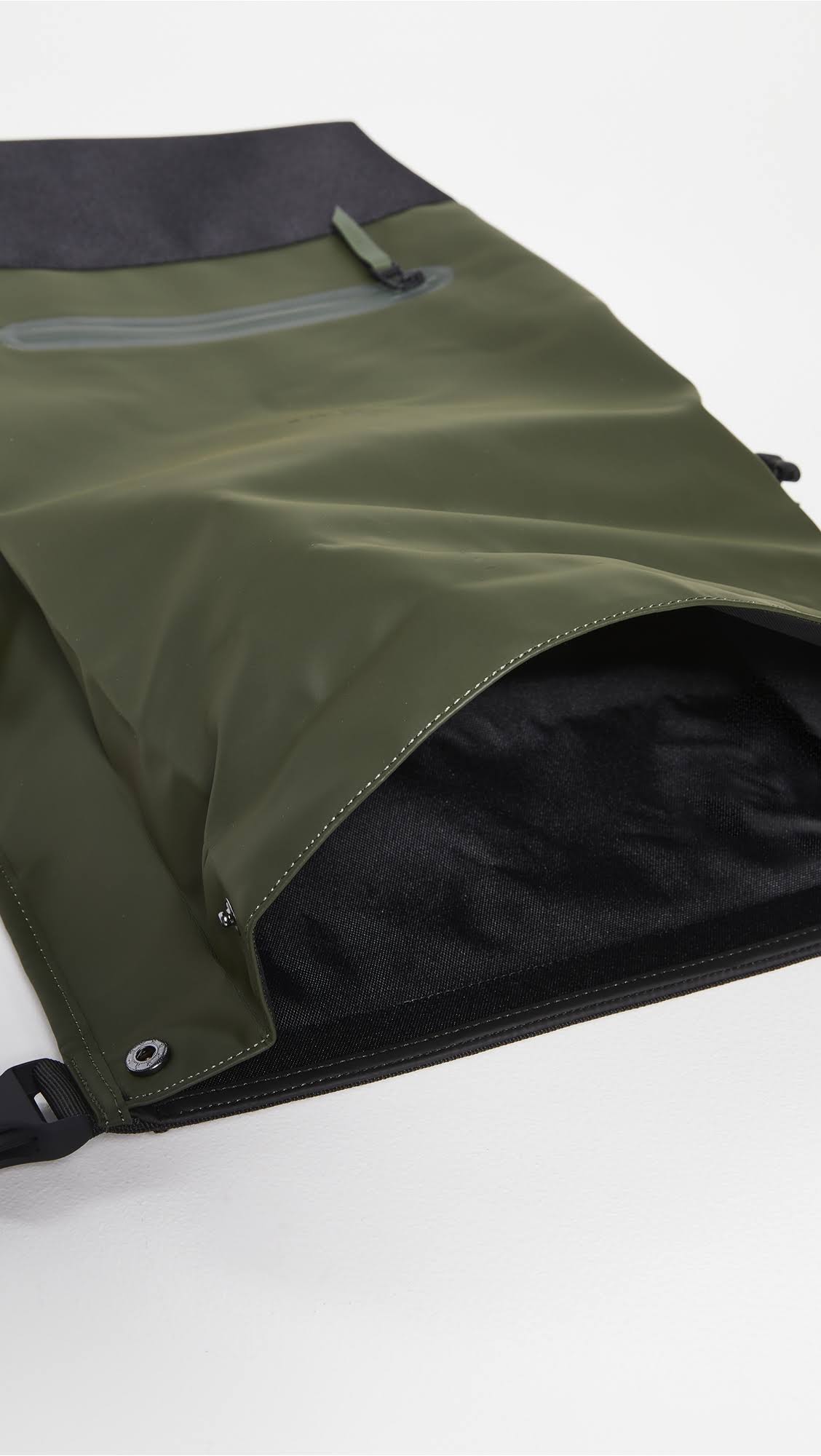 Green Buckle Rolltop Rucksack O470731