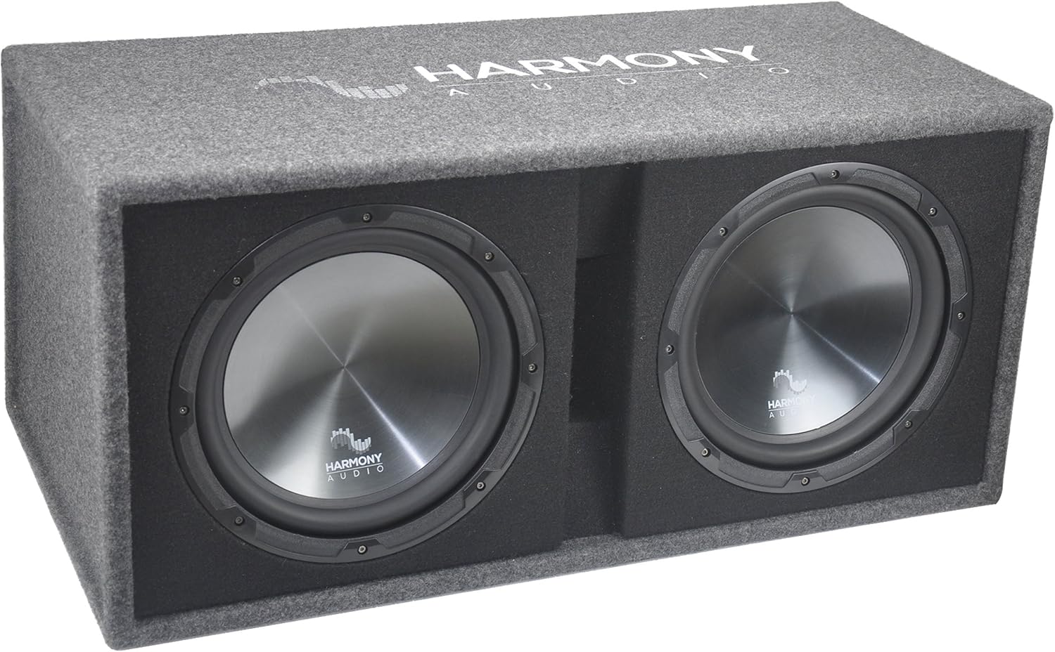 Car Rhythm Loaded Dual 12 Vented 1200W Sub Box Enclosure F887