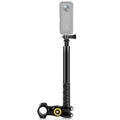 Motorcycle Bike Selfie Stick Handlebar Mount Bracket 27.9cm-113.5cm Adjustable Length with 14 Inch Screw & Sports Mount Adapter O793563