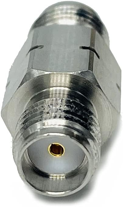 1.85 mm Female to SMA Female Microwave Adapter, DC to 26.5 GHz, 50 Ohm, Stainless Steel Body Z59014