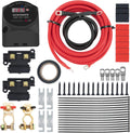 12V 140Amp Dual Battery Isolator Kit with LED Screen, Voltage Display, Pack of 2 B629284