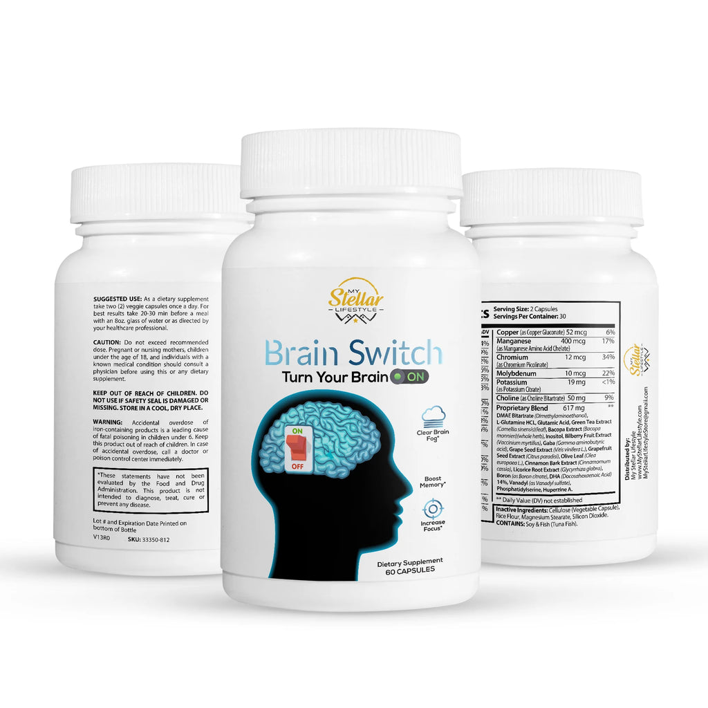 12 Pack Brain Switch 60 Capsules x12 H2843