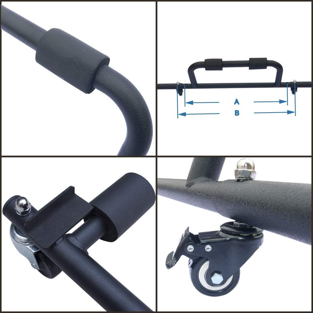 Hard Top Carrier Storage Cart Steel Rack Sliding W6685