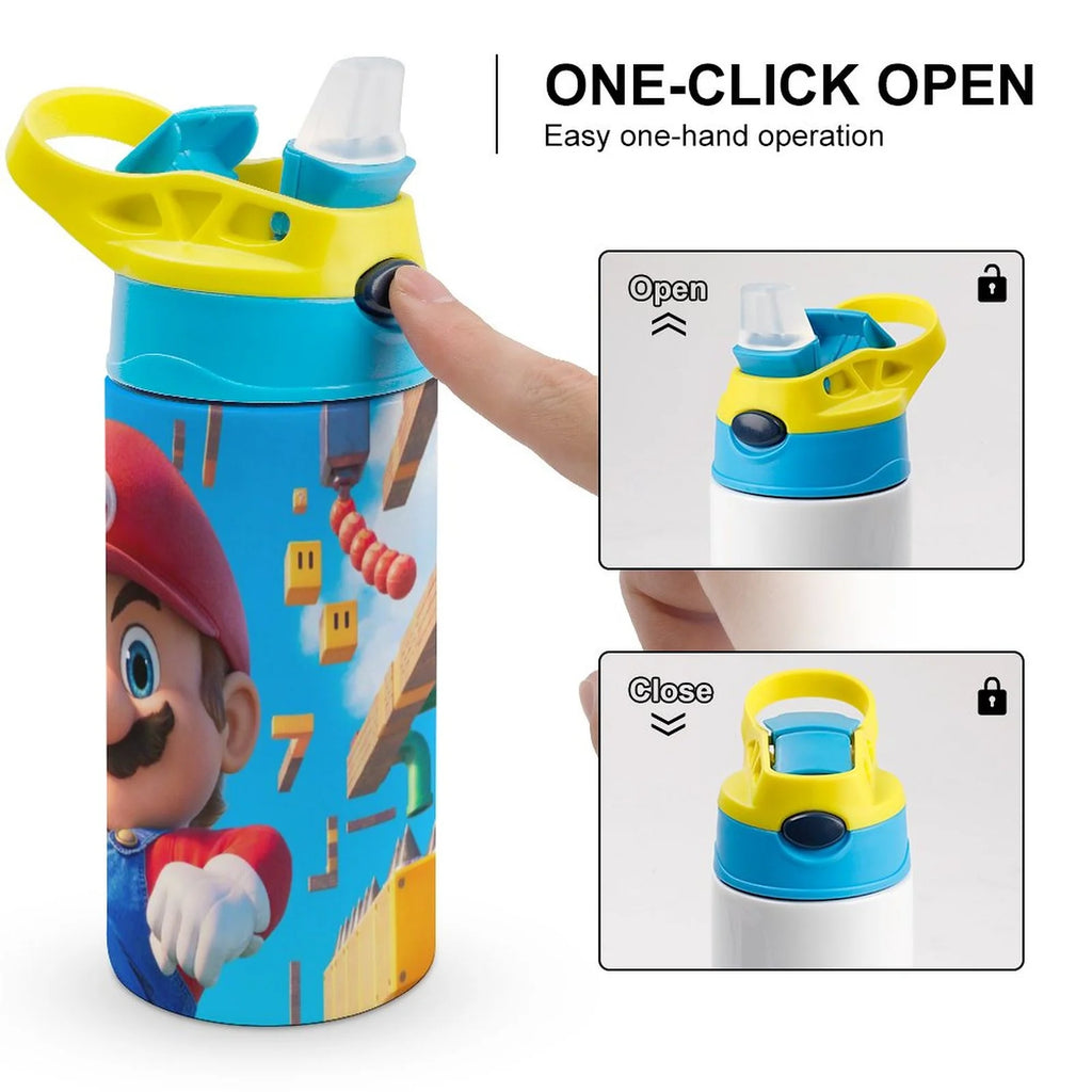 Insulated Stainless Steel Water Bottle with Straw U1952