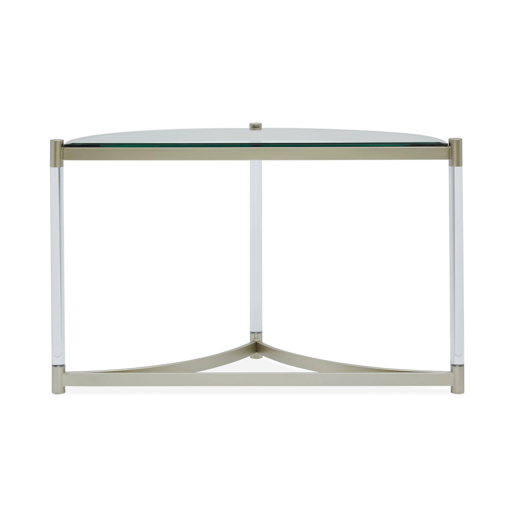 Demilune Sofa Table in Platinum O989
