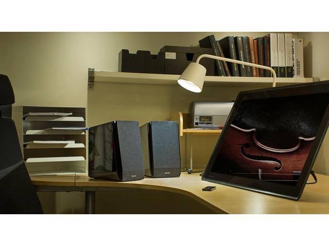 Active 2.0 Bookshelf Speakers with Bluetooth and Built-in Amplifier K176218