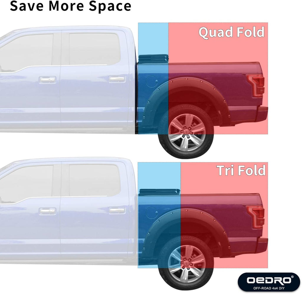 Soft Quad Fold Truck Bed Tonneau Cover I49028