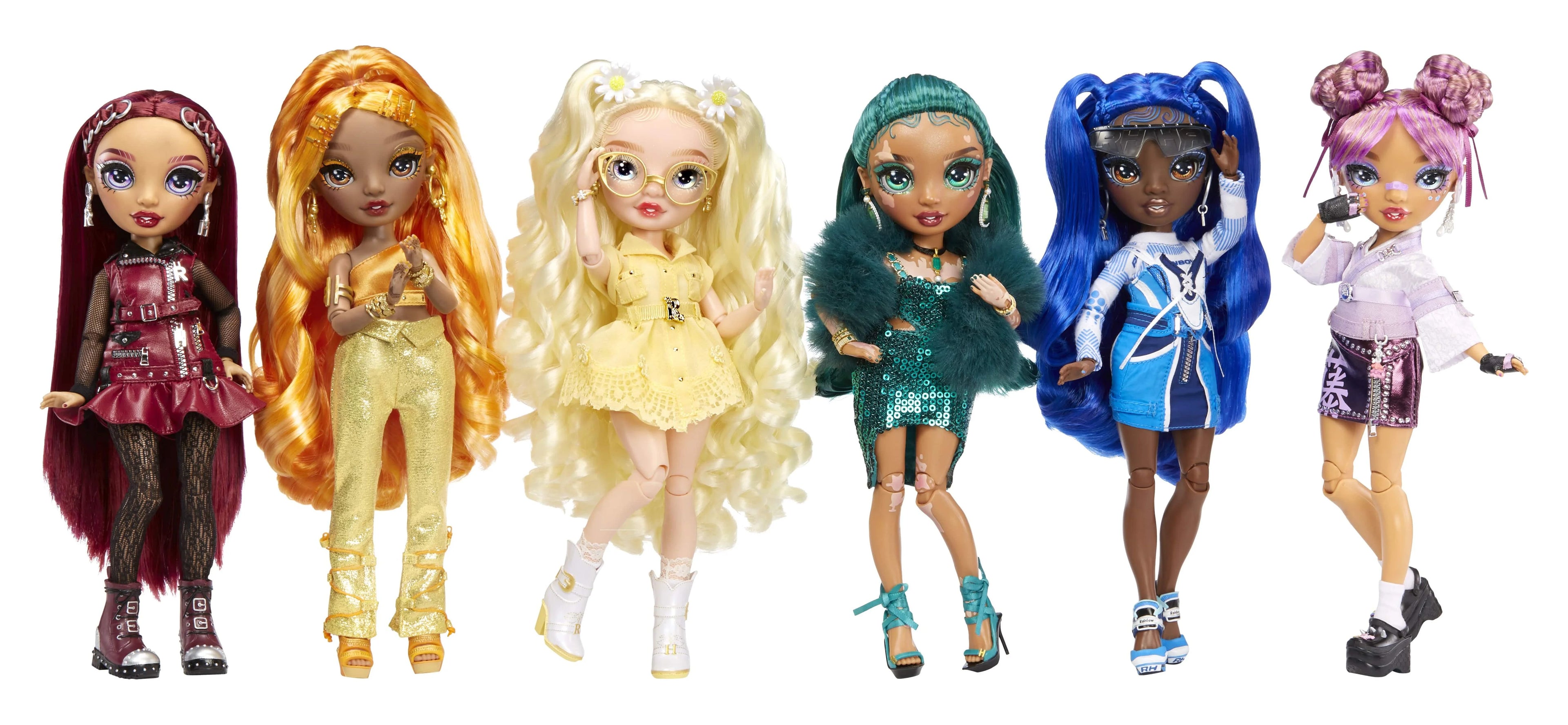 Emerald Green Fashion Doll with Vitiligo, 2 Designer Outfits with Accessories R365189