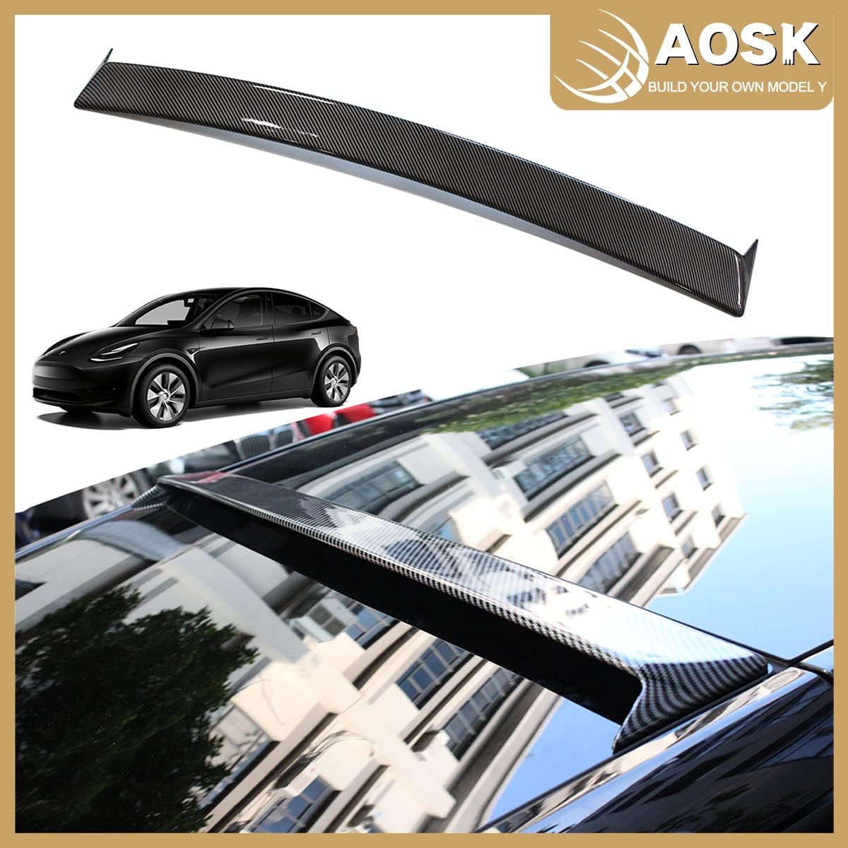 Carbon Fiber Rear Spoiler for Tesla Model Y S413980