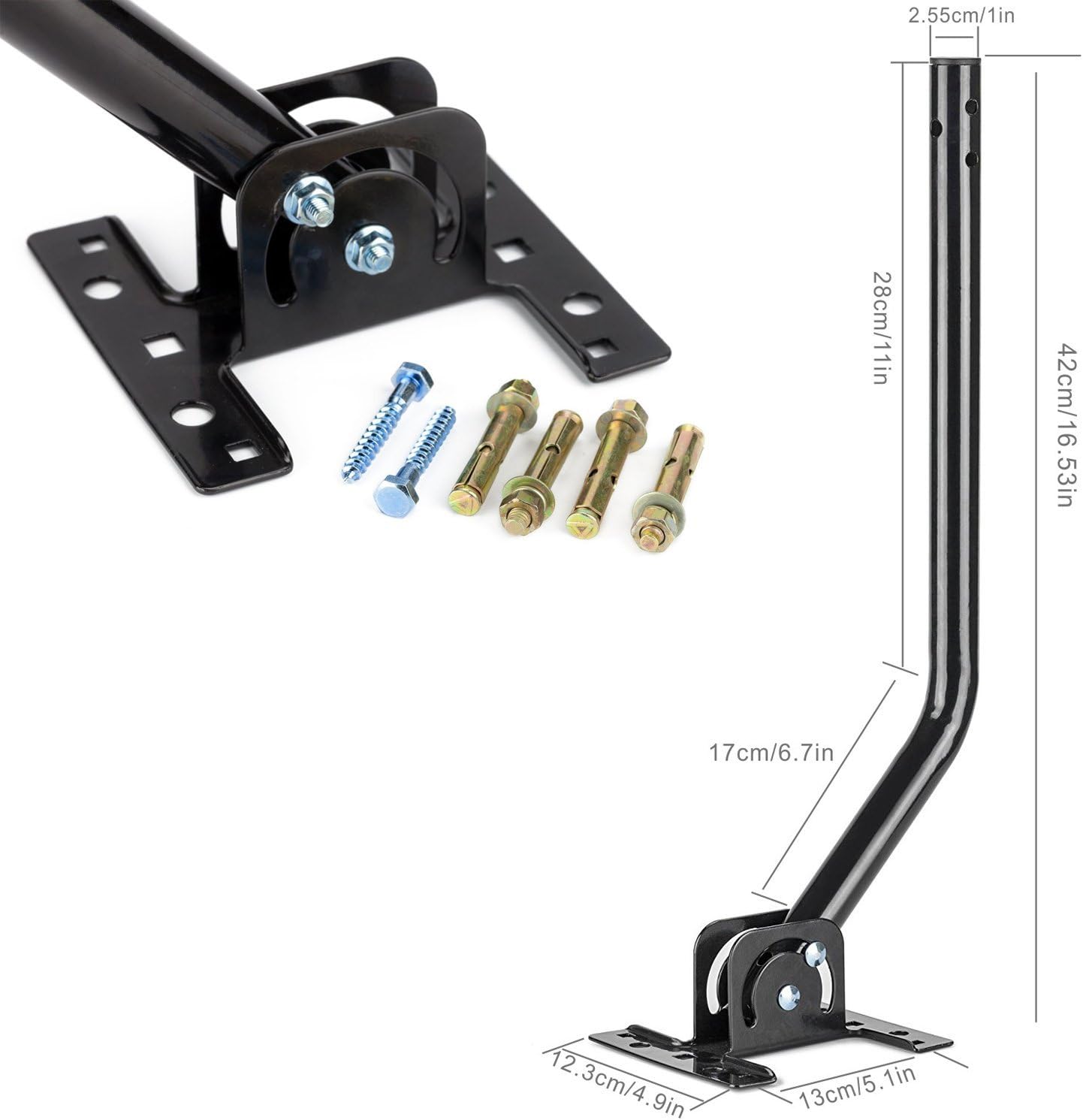 Outdoor TV Antenna with Mounting Pole and 50FT Coax Cable P549