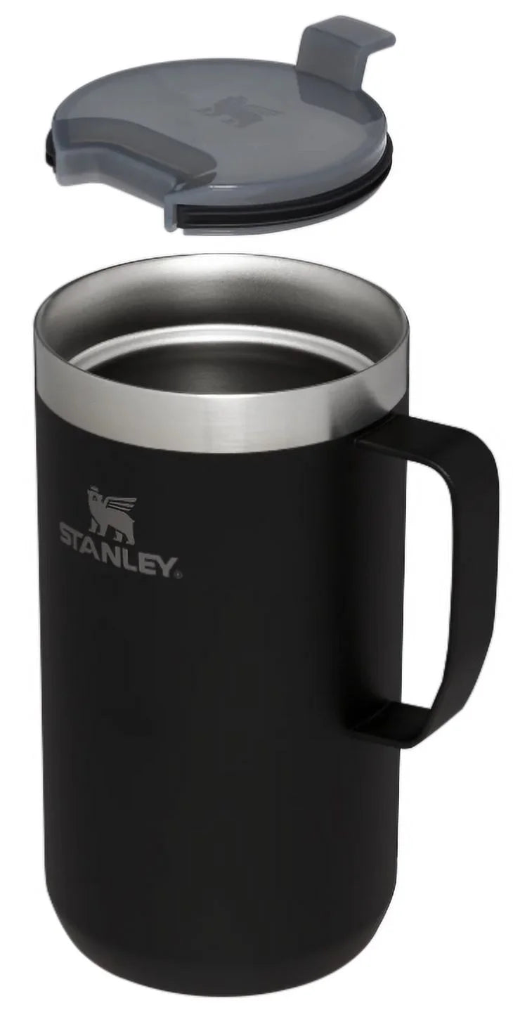 24 OZ Black Camp Mug P4889