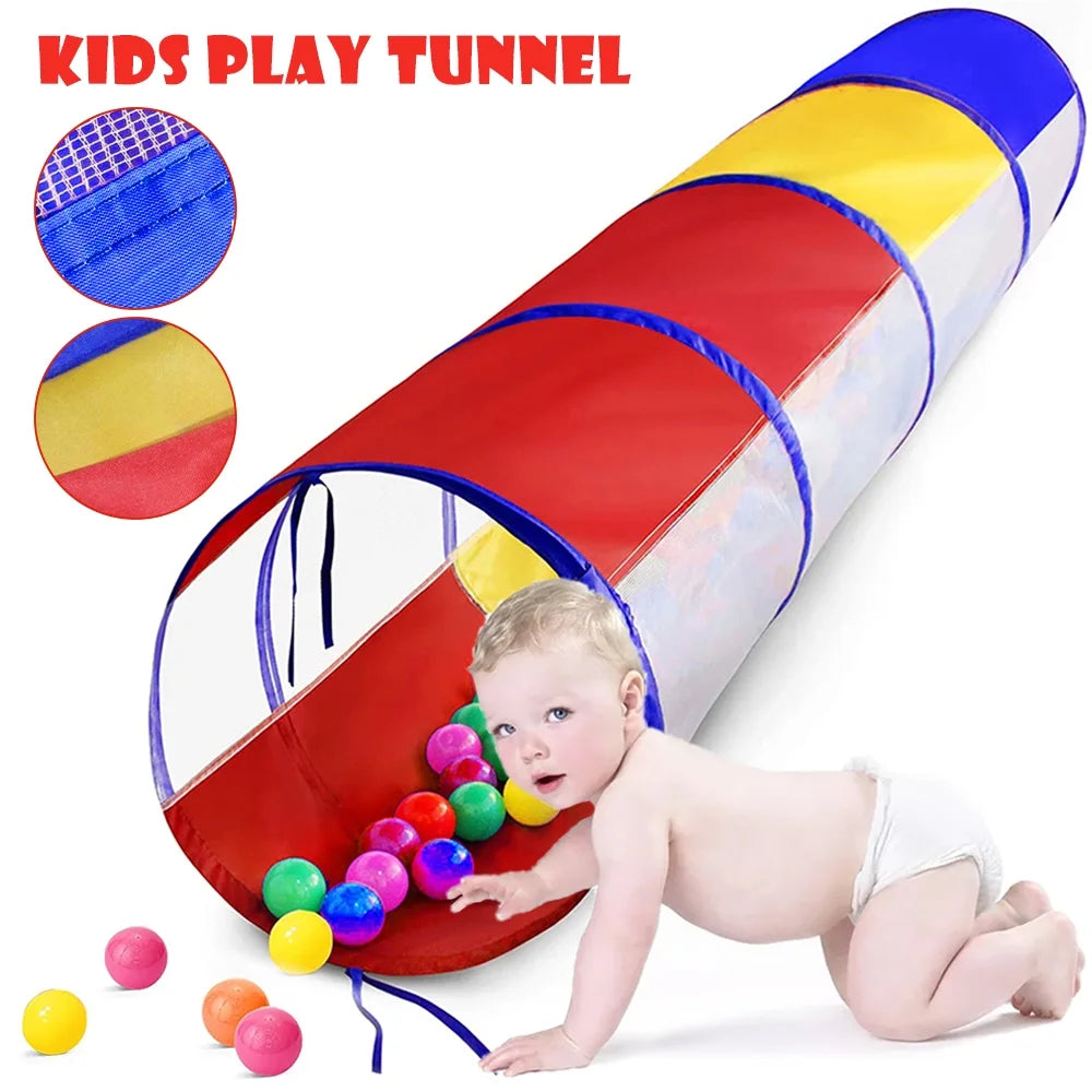 Kids Play Tent Crawl Tunnel and Ball Pit Set E37195