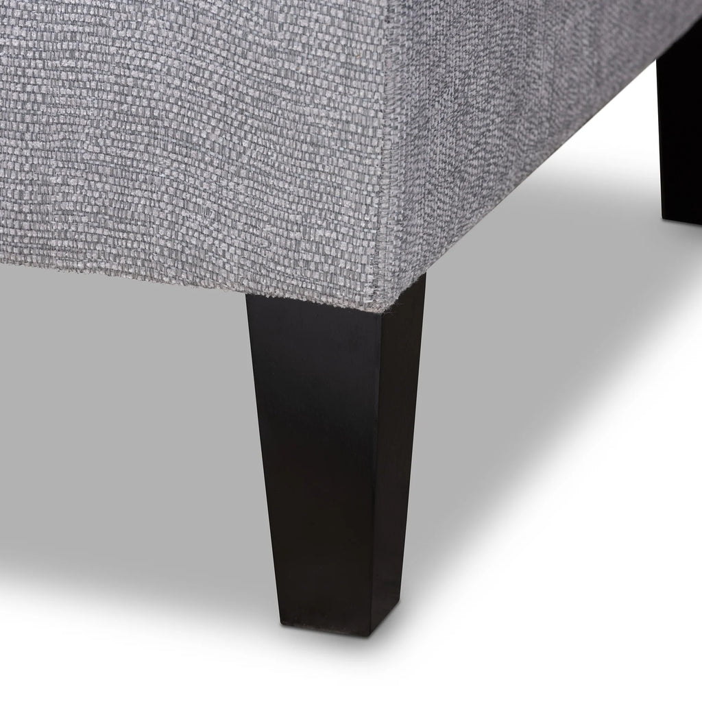 Grey Fabric Upholstered Chaise Lounge H22489