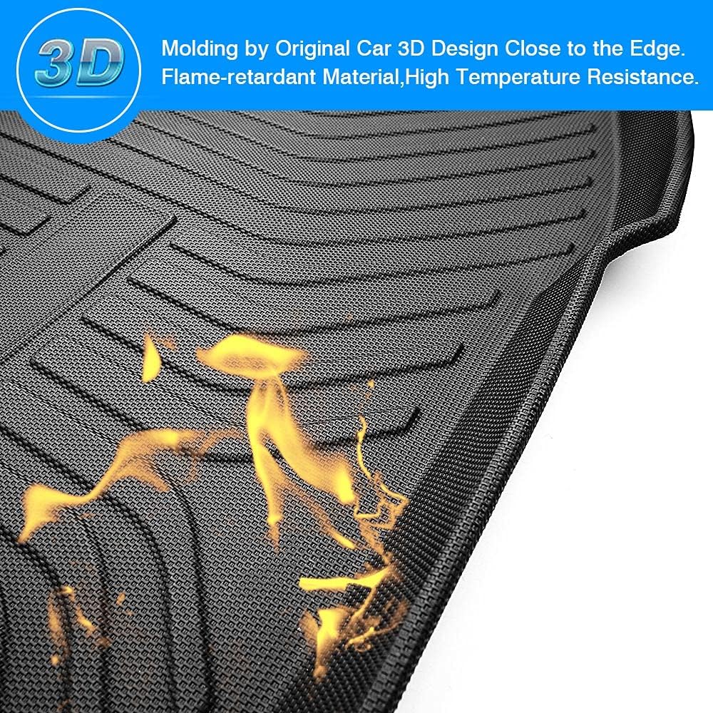 Trunk Mat for Honda Civic Sedan 2016-2021 All Weather TPO Rear Cargo Liner Pack of 2 S292528