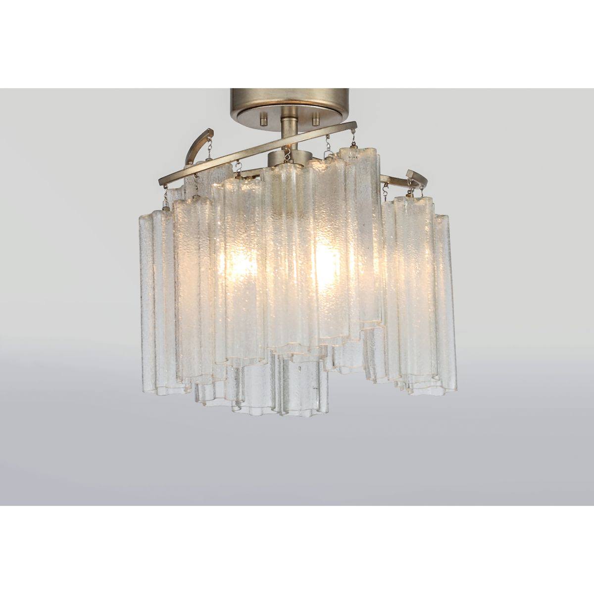 Three Light Semi Flush Mount S6833