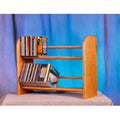 Solid Oak 2 Row Dowel CD Rack Z6292