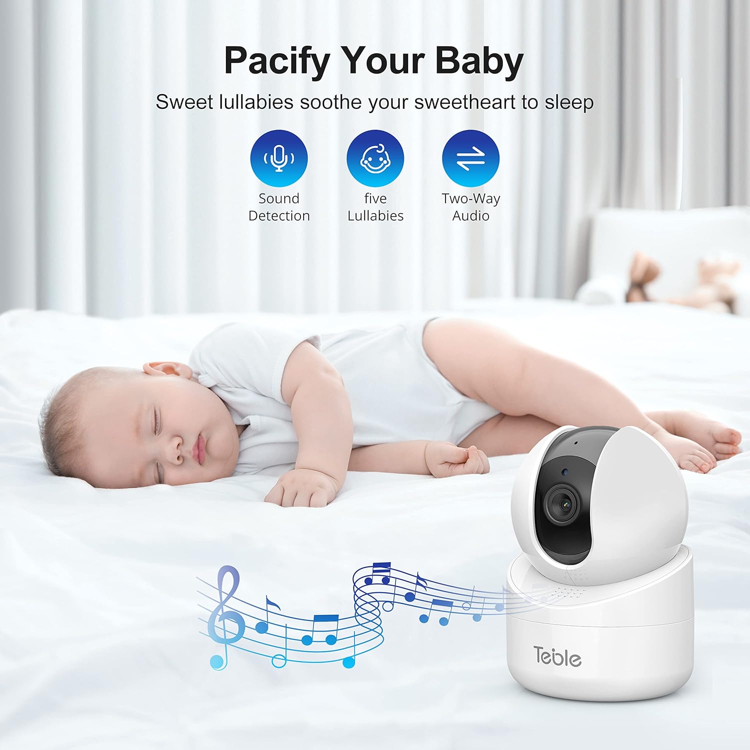 5.5" 720p HD Video Baby Monitor with Camera and Audio K605985