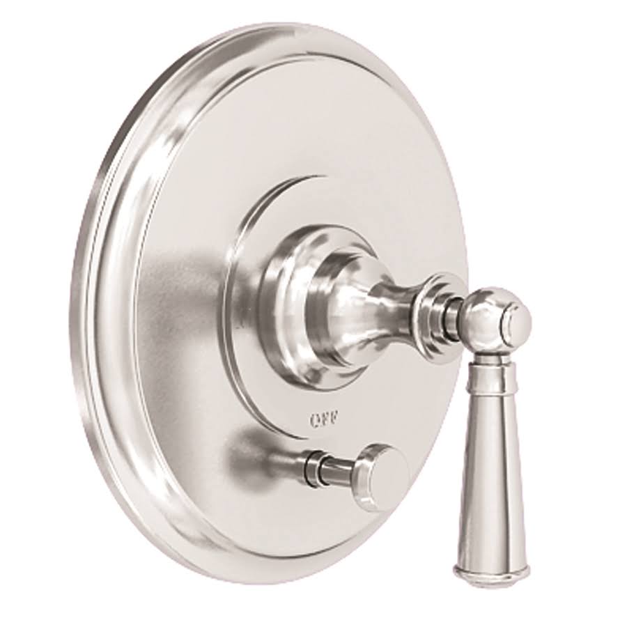 Satin Brass Tub & Shower Diverter Plate with Handle D7004