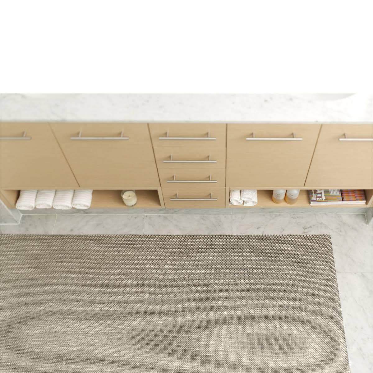 Basketweave Floor Mat, Latte K847