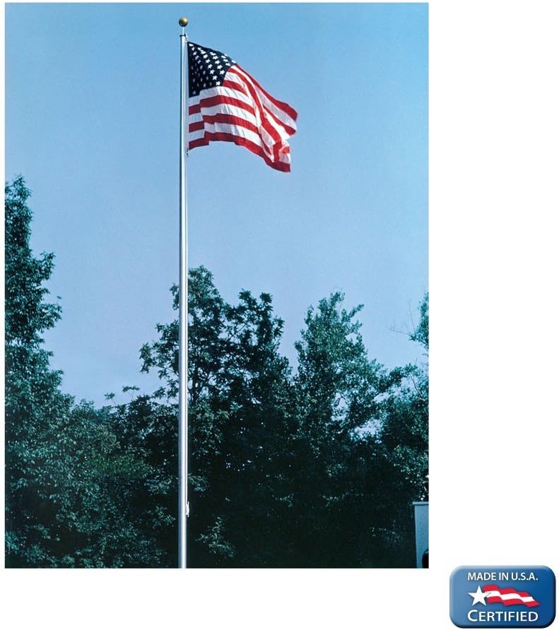 5x8 ft American Flag with Sewn Stripes, Embroidered Stars and Brass Grommets K8291