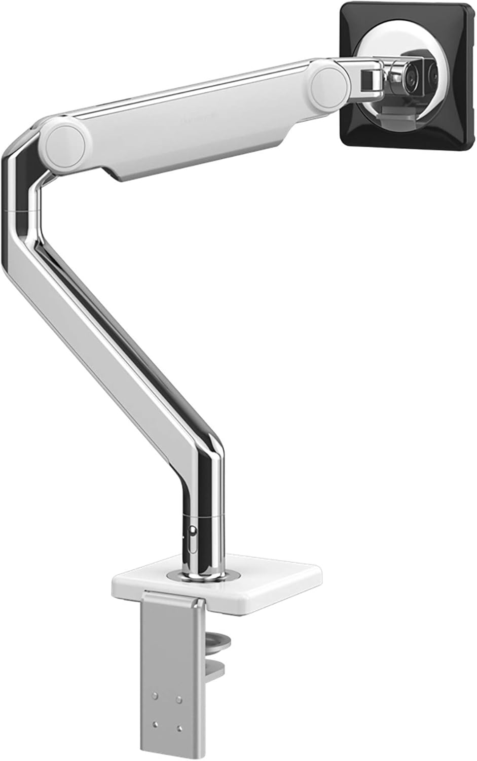 Polished Aluminum Monitor Arm with White Trim L454098