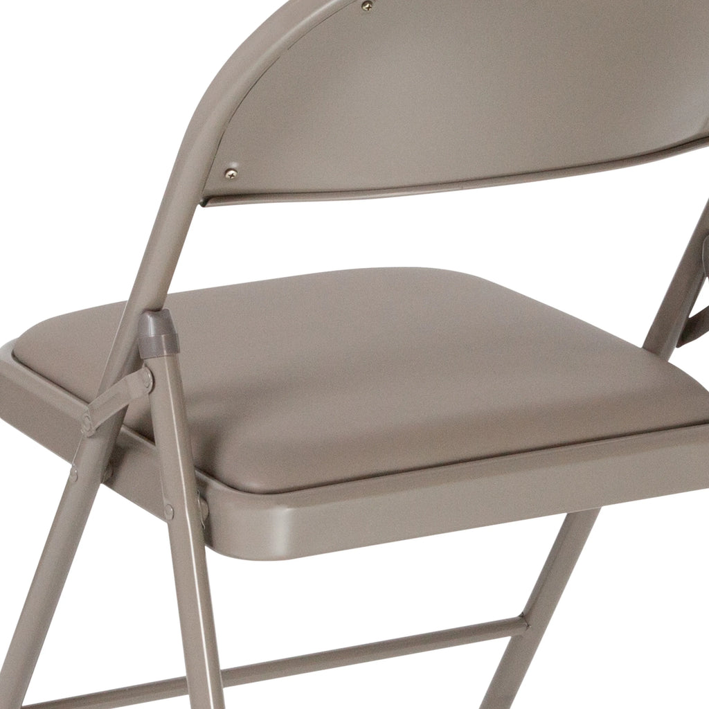 2 Pack Gray Vinyl Folding Chair T759