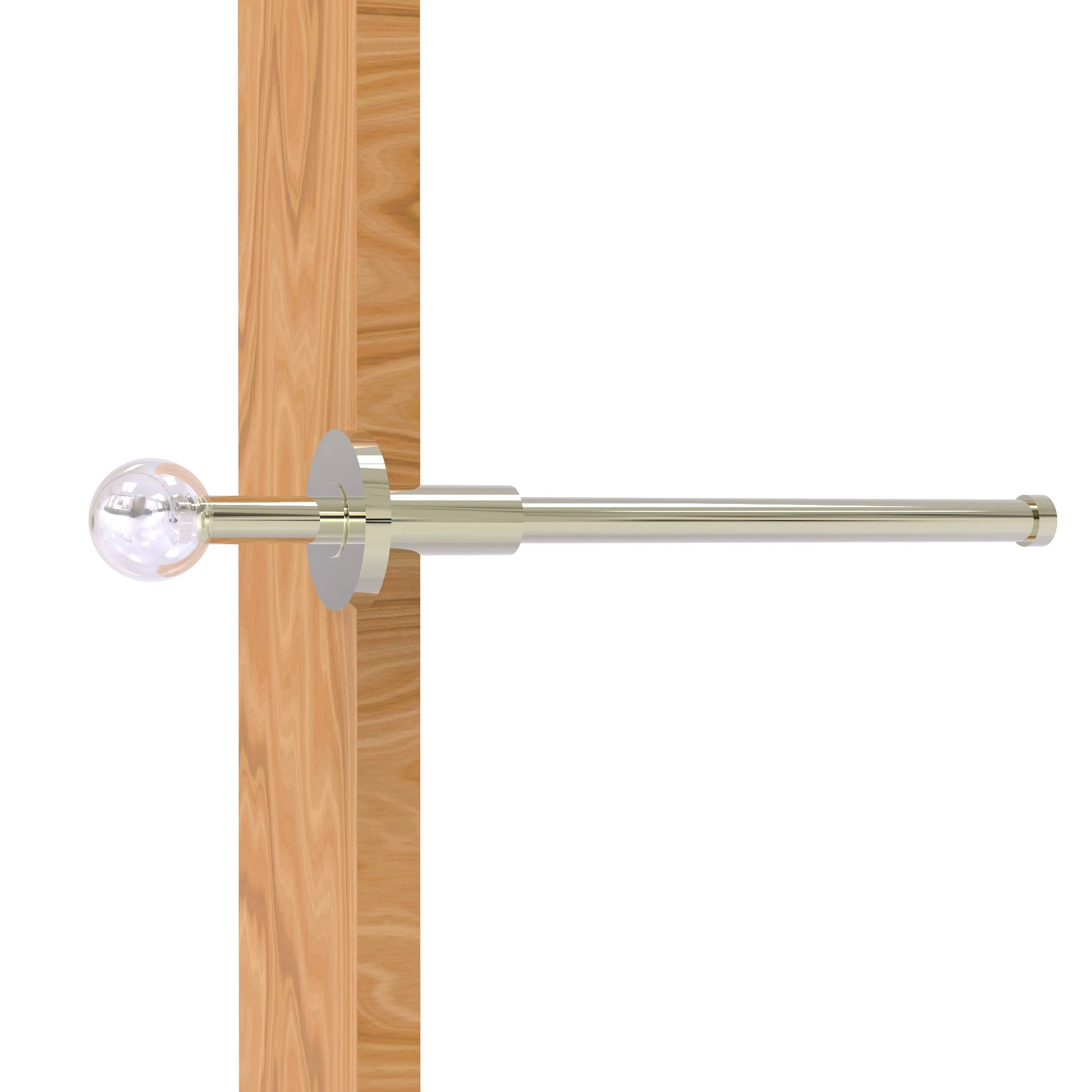 Polished Nickel Retractable Pullout Garment Rod V3185