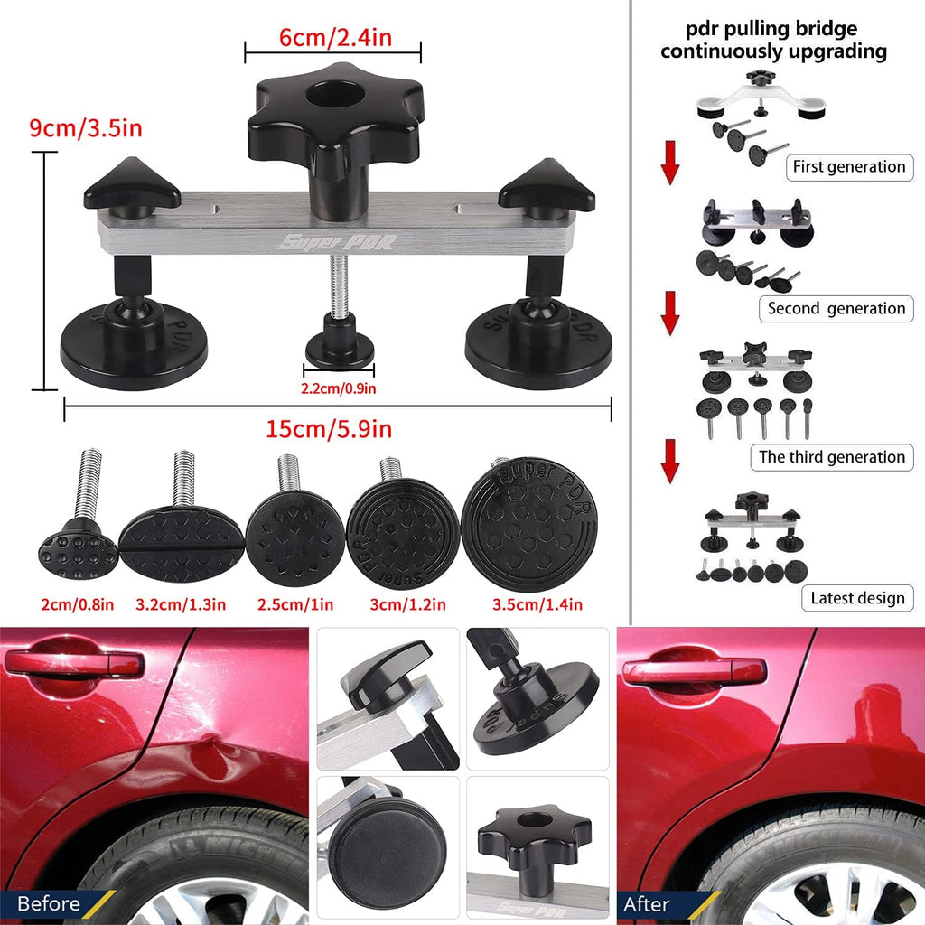 Paintless Auto Dent Removal Tools Set with Dent Pull Tabs H945