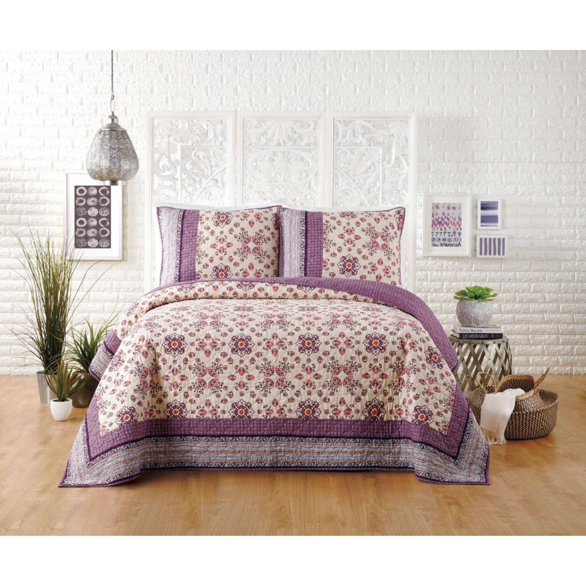 Purple Full/Queen Quilt Y693