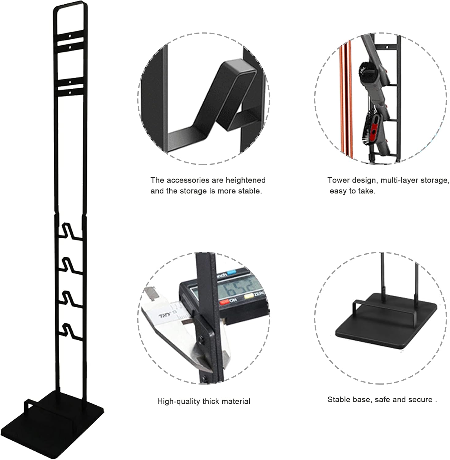 Metal Storage Bracket Stand for Cordless Vacuum Cleaners U1470