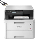 Compact Digital LED Color All-in-One Printer with Flatbed Copy & Scan, Wireless Duplex Printing, 25 ppm, 600x2400 dpi X42166