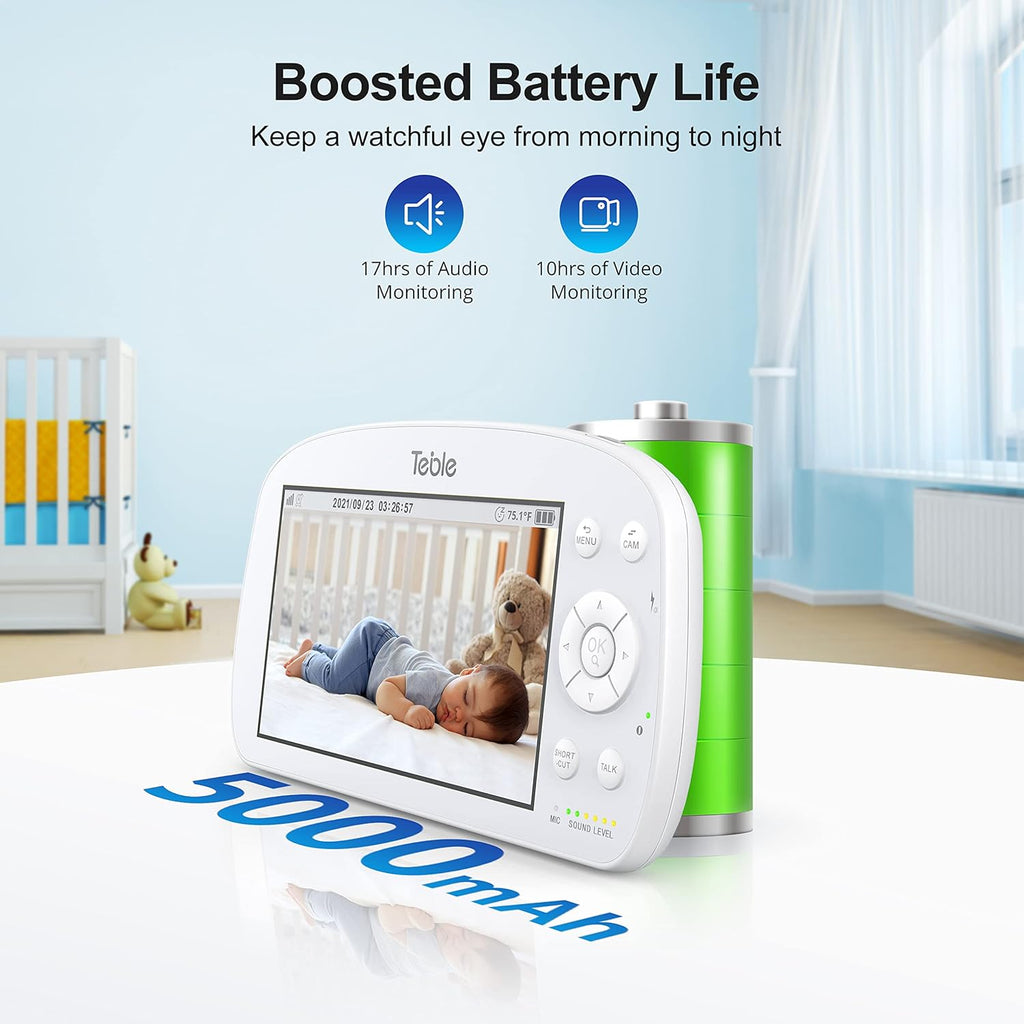 5.5" 720p HD Video Baby Monitor with Camera and Audio K605985