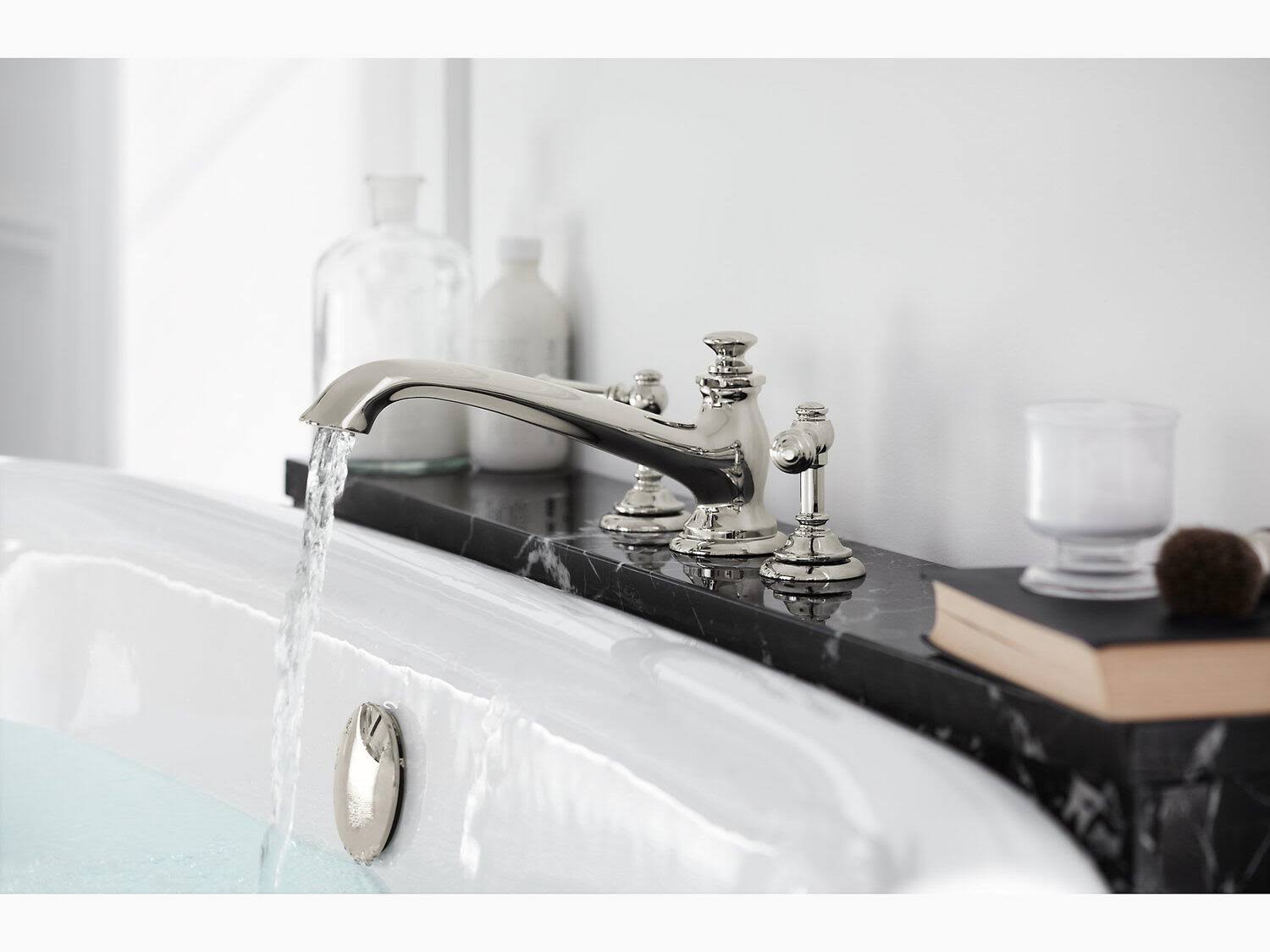 Polished Chrome Deck-Mount Bath Lever Handle Trim A31120