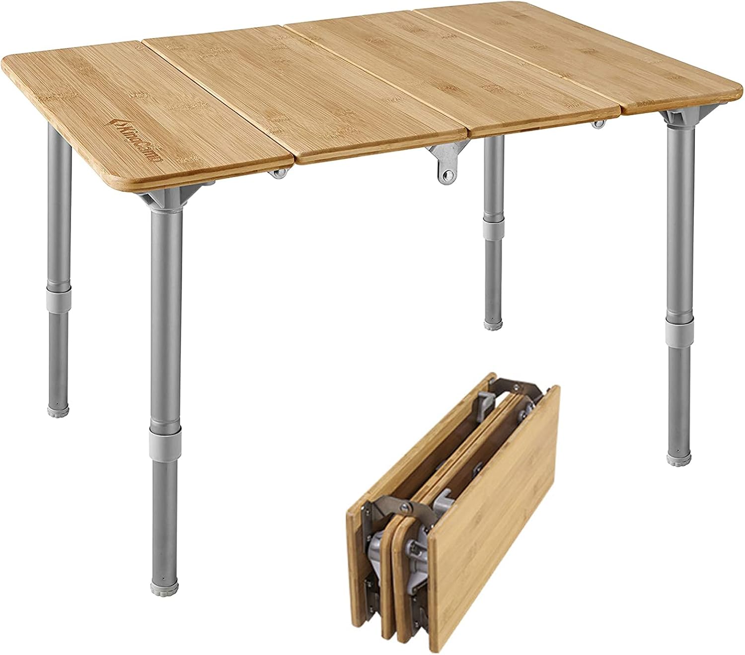 Bamboo Oversize Portable Folding Table for Camping S2848
