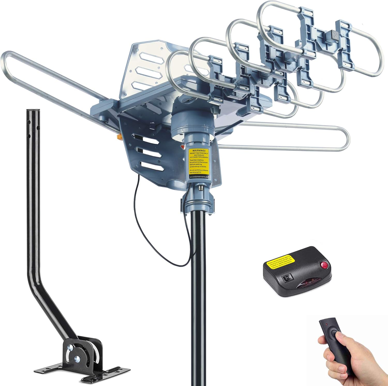 Outdoor TV Antenna with Mounting Pole and 50FT Coax Cable P549
