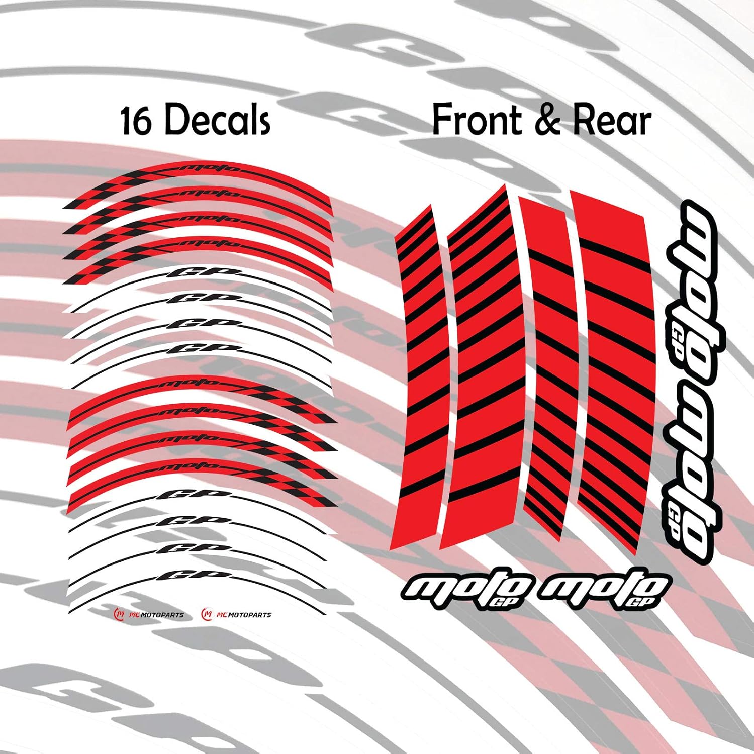 17 inch Rim Tape Red Pack of 2 G322